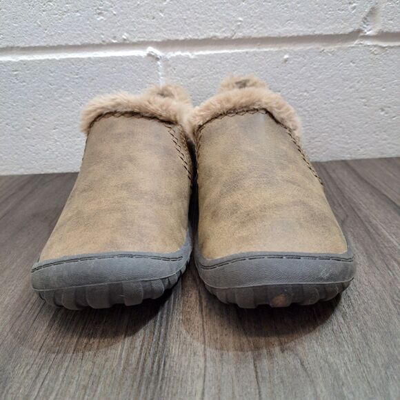 JSPORT Women's Casual Memory Foam Faux Shearling Brown Slip On Shoes Size 7.5 M - Picture 3 of 9